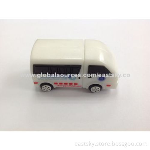 Truck-shaped USB, Made of Soft PVC Material, OEM Orders WelcomedNew